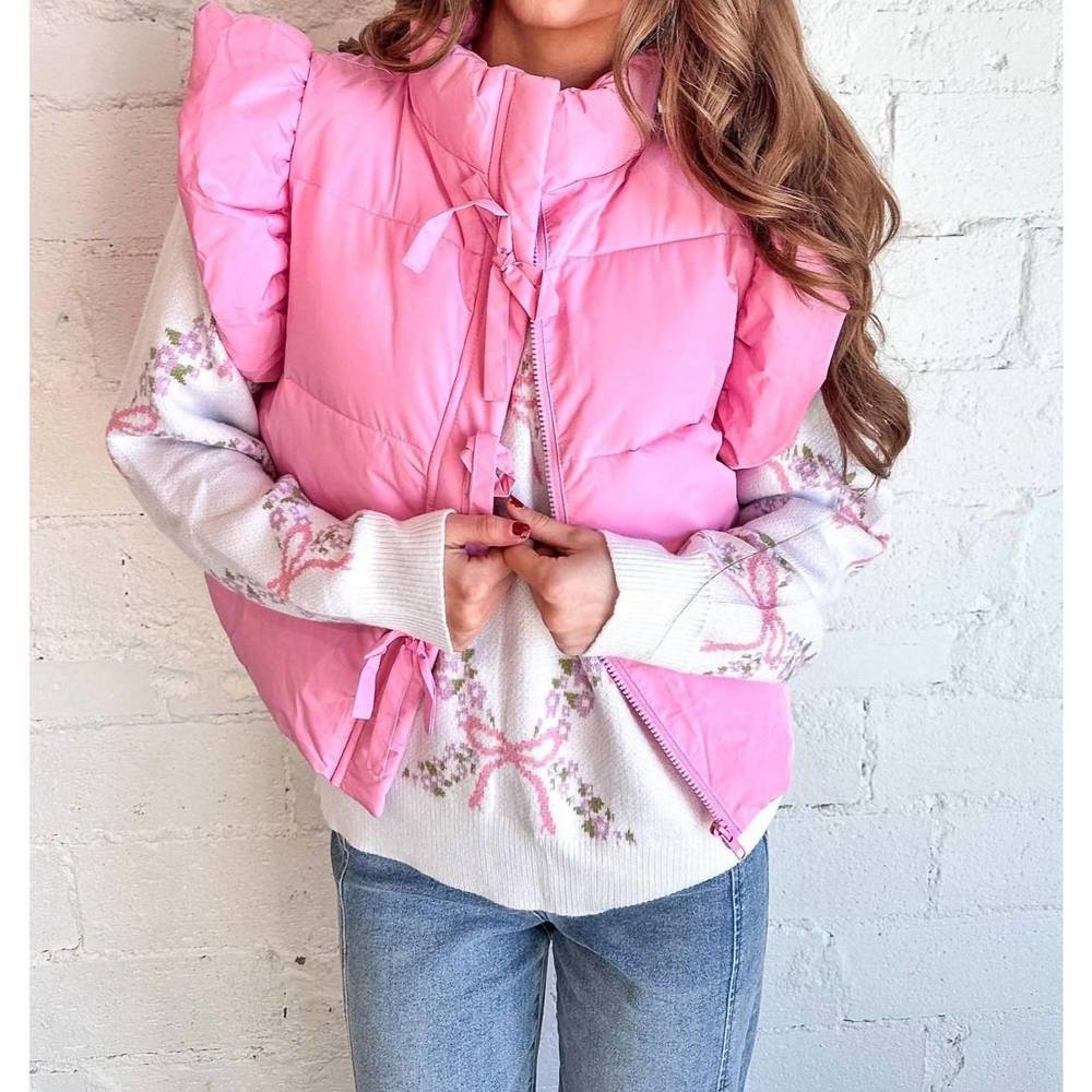 Main Strip Pink Puffer Jacket